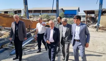 بازید مدیرعامل بانک صنعت و معدن از شرکت ماهد آلومینیوم اراک